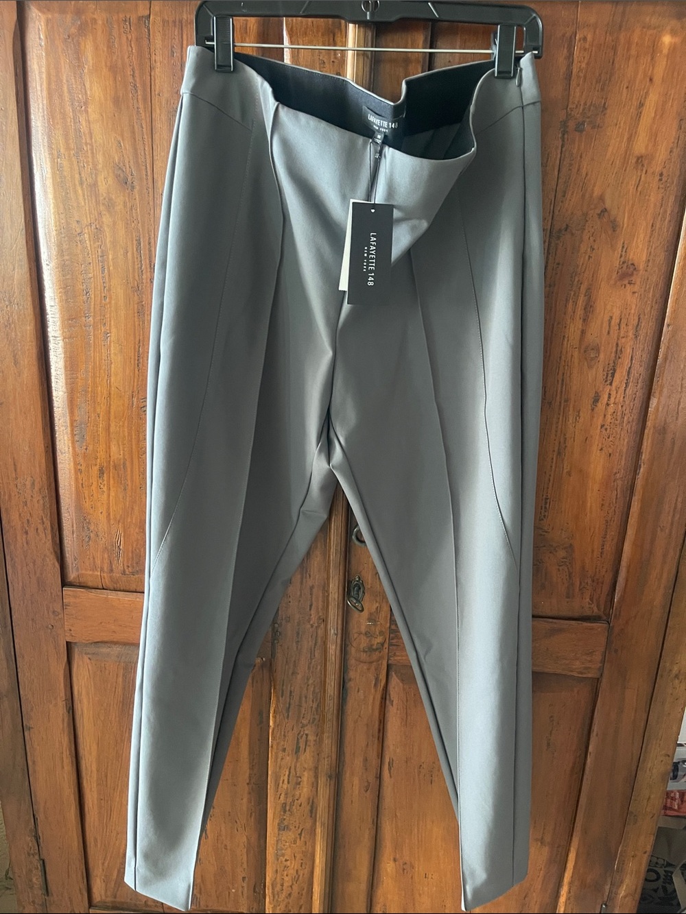 Lafayette 148 New York Gray shale Straight-Leg Women's Pants